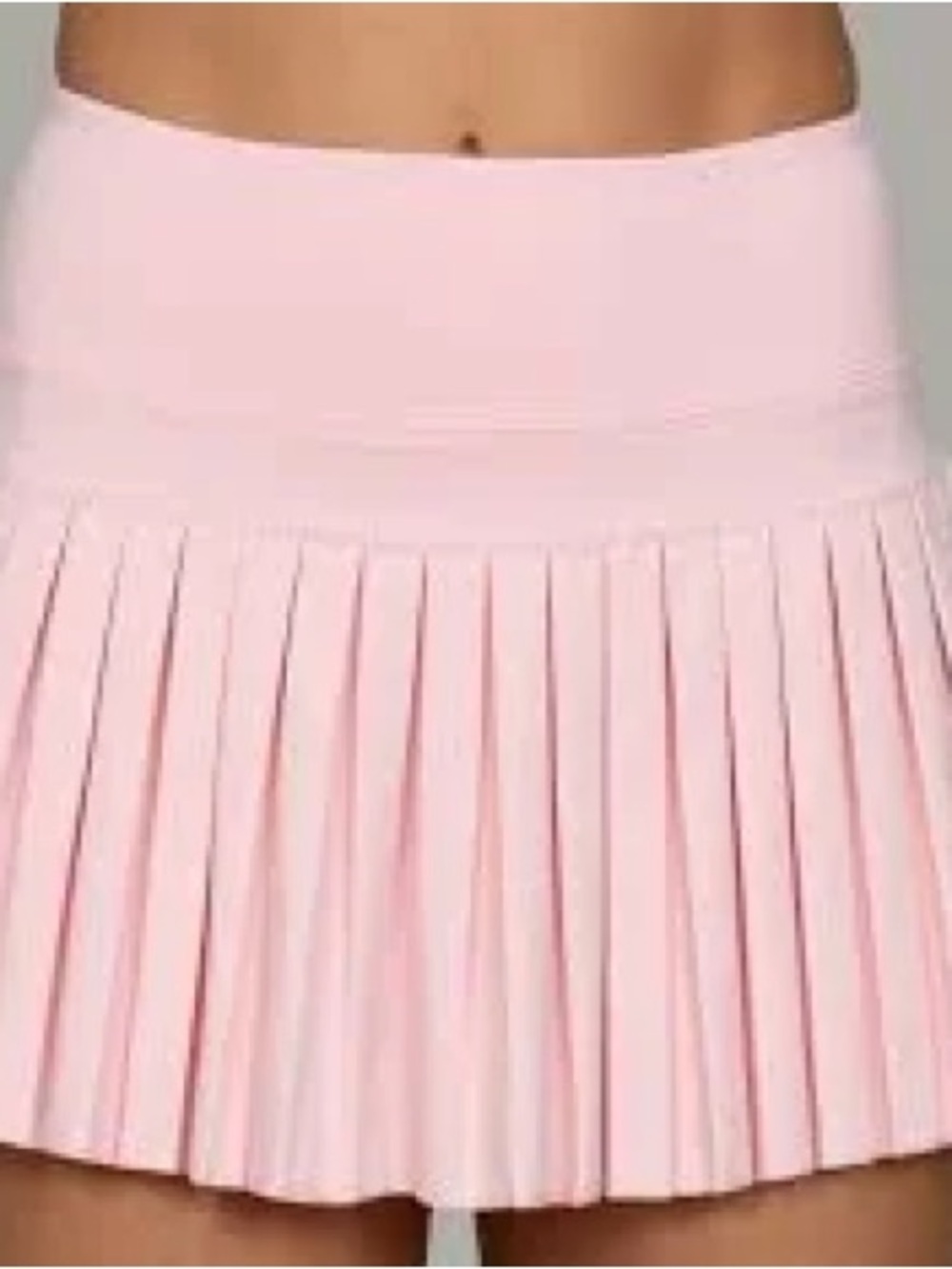 High-Waist Pleated Skort in Light Pink